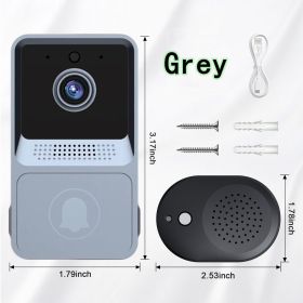 Smart Home Video Intercom WIFI Infrared Night Vision Outdoor Home Security Alarm Camera 480P Monito Wireless button Doorbell - China - Z20 Grey