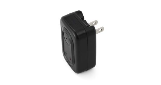 Compact Wall Plug Battery Charger HighRes REC Camera with Loop Recording - g76172guscplug